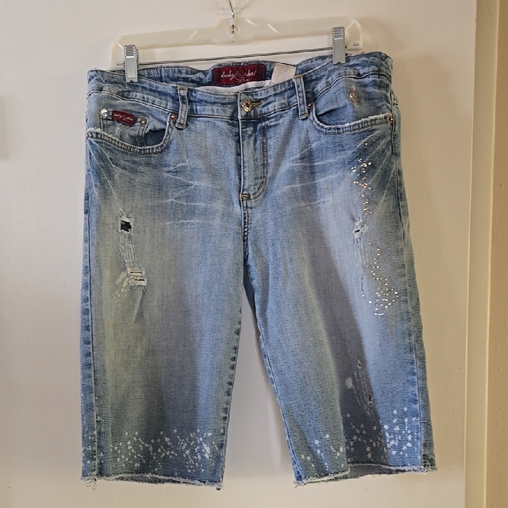 Blue Distressed Women's Jeans Yk2 Baby Phat